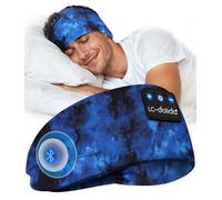 LC-dolida Sleep Headphones Ultra-Soft Bluetooth Headband with 4-Way Stretch & No-Slip Yoga Headband with Music, Wireless Sport Headphones for Running, Gym | 15H Playtime, Hi-Fi Sound