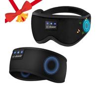 LC-dolida The Ultimate Relaxation kit - Bluetooth 3D Sleep Mask + Bluetooth Sport Headband Sleep Headphones - 100% Total Blackout, Zero Eye Pressure Eye Mask for Sleeping, Travels and Nap
