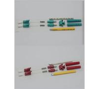 LC Duplex Connector Kits OM3 OM4 SM MM A Without Spark Pink Green LC Fiber Optic Connector 200pcs (A Green 3mm)