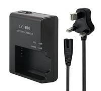 LC-E10 Battery Charger LC-E10C LC-E10 LC-E10E Camera Battery Charger Compatible with Canon EOS Rebel T7 T6 T5 T3 T100 4000D 3000D 2000D 1500D 1300D 1200D 1100D Kiss X50 X70 X80 X90 Cameras