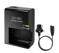 LC-E10 Cameras Charger for Canon LC-E10E LC-E10C LC-E10, Digital Camera Battery Charger for Canon EOS Rebel T7 T6 T5 T3 T100 4000D 3000D 2000D 1500D 1300D 1200D 1100D Kiss X90 X80 X70 X50