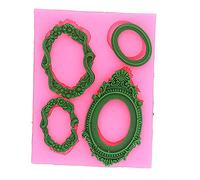 LC Elliptic Shape X1055 Fondant Mold Silicone Sugar Resin mould Craft Molds DIY Cake Decoratin