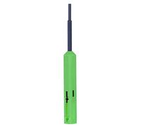 LC Fiber Optic Cleaning Pen, One Click Optical Fiber End Cleaner, Non Static Resin 1.25mm Green for LC MU Connectors with 800+ Cleanings and 99% Efficiency