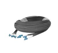 LC-LC 4 Core Outdoor Fiber Optic Jumper|Single Mode Waterproof Fiber Patch Cable, 5m to 500m Available(Black 120m)