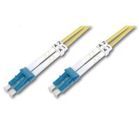 DIGITUS DK-2933-03 - Fibre Optic Cable OS2 - 3 m - LC to LC - Duplex Fibre Optic Cable - 1/10 Gbit/s - SM Singlemode Fibre Optic LAN Cable - Fibre Type: 9/125 µ - Yellow
