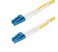 StarTech.com 1m (3.3ft) LC to LC (UPC) OS2 Single Mode Duplex Fiber Optic Cable 9/125m 100G Bend Insensitive Low Insertion Loss - LSZH Fiber Jumper Cord