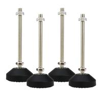 LC LICTOP 4Pcs M8x100 Thread Furniture Glide Swivel Leveling Mount Heavy Duty Machine Leveling Feet 2" Dia Metal Adjustable Leveling Feet