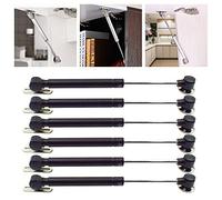 LC LICTOP 6 Pcs Soft Close Lid Support 80N Hydraulic Gas Spring Cabinet Door Safety Lift Support (Black)