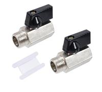 LC LICTOP DN10 Ball Valve for Pressure Washer, 3/8" High Pressure 5000 PSI Quick Connect Shut Off Valve, Stainless Steel Power Washer Ball Valve for Hose & Gun, Industrial & Garden Use, 2Pcs