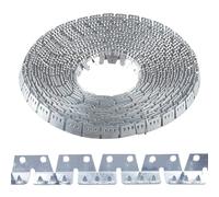 LC LICTOP Flexible Metal Edging Strip Curve Ease Tack Fixing Band for Home Upholstery Furiture Sofa Chair Manufacturing Repair 3.26 Ft Length 6Pcs