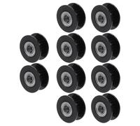 LC LICTOP GT2 5mm Bore 20 Teeth Pulley, 10Pcs 6mm Band Width Synchronous Wheel, Black Aluminum Alloy, 2GT Timing Belt Pulley for 3D Printer CNC Milling Machine Rubber Belt use