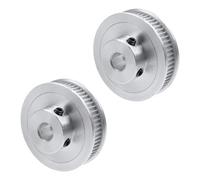 LC LICTOP GT2 8mm Bore 60 Teeth Pulley, 2Pcs 6mm Band Width Synchronous Wheel, Aluminum Alloy, 2GT Timing Belt Pulley for 3D Printer CNC Milling Machine Rubber Belt use