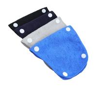 LC LICTOP Hard Hat Sweatband Reusable Snap On Reusable Absorber Hard Hat Liner Washable Sweat Bands, Blue, Gray, Dark Blue, Black, 4 Pcs