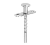 LC LICTOP Spring Plunger Latch Lock, M5 x 49mm/1.95in Pin Length, Iron Spring Loaded Latch Pin for Furniture, Cabinet, Bed, Door, Fence or Gate, 6Pcs