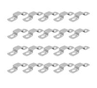 LC LICTOP Square Tube Strap Clamp, 0.82 x 0.38 Inch U Shape Pipe Strap, 304 Stainless Steel, Deck Fence Post Tie Bracket for Conduit, Pumbing System, Strut Channel, Door Closed Bar Holder, 20Pcs