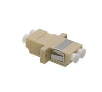 kenable LC MM Duplex Fibre Optic Patch Panel Mount Gland Coupler Multi Mode DX Beige