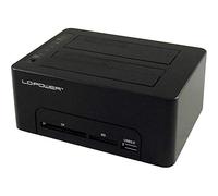 LC Power Docking station LC-Power USB 3.0 2-Bay 2.5 inch / 3.5 inch HDD/SSD + Hub