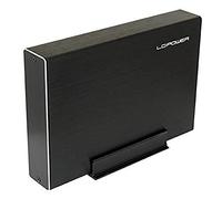 LC Power Go 8.9 cm (3.5 inches) SATAIII>USB3.1 LC-35U3-Becrux-C1 (B, Aluminium, Black, 120 x 32 x 175 mm