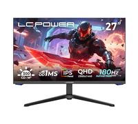 LC-POWER LC-M27-QHD-180 Monitor 27" QHD 2560 x 1440, 180Hz, 1ms, Adaptive Sync, IPS, Height Adjustable Stand with HDMI, Display Port, Pivot Function, LC-M27-QHD-180