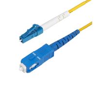 StarTech.com 5m (16.4ft) LC to SC (UPC) OS2 Single Mode Simplex Fiber Optic Cable 9/125m 40G/100G Bend Insensitive Low Insertion Loss - LSZH Fiber Jumper Cord