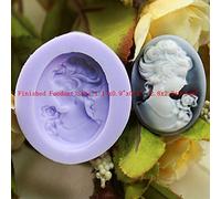 LC Single Cavities Lady And Flower X189s Fondant Mold Silicone Sugar Resin mould Craft Molds DIY Cake Decoratin