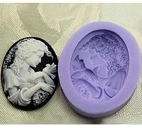 LC Single Cavity Lady Face X188s Fondant Mold Silicone Sugar Resin mould Craft Molds DIY Cake Decoratin