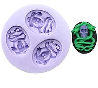 LC Skull And Snake X185 Fondant Mold Silicone Sugar Resin mould Craft Molds DIY Cake Decoratin