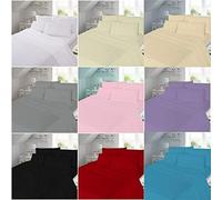 LC Thermal flannelette 100% brushed cotton flat sheet plain luxury (GREY, SINGLE)