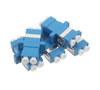 Lc to Lc Fiber Adapter Coupler Blue Plastic 5pcs for Network