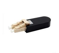 LC/UPC Fiber Optic Loopback Adapter Singlemode Multimode SM 9/125 OM1 OM2 OM3 OM4 LC Loopback Jumper for Network Device Interconnection Component(OM1 62.5/125)