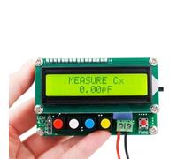 LC100A Capacitance Inductance Meter, Digital Tester with 0.01pF-100uF & 0.001uH-100mH Range, 1602 LCD Display, USB Powered for SMD Component Testing, Green