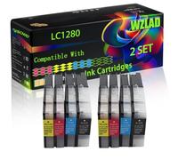 LC1280 Compatible for Brother Ink Cartridges with Chip MFC-J5910DW MFC-J6510DW MFC-J6710D Printers (2 Set)