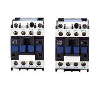 LC1D AC Contactor CJX2-1201 CJX2-1210 CJX2-1211 12A 3-Phase DIN Rail Mount Electric Power Contactor 24V 36V 110V 220V 380V(CJX2-1201 1NC,380V)