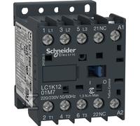 Schneider Electric lc1 K1201p7 TeSys K minicontactor, 3P, 1 NC, 440 Vac-3, 12 A, Coil 230 VCA
