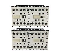 LC2-K0910 LC2-K0901 Small Reversible Interlocking Contactor AC AC Coil 220V 24V 50/60Hz 1Pcs(AC48V LC2K0910)