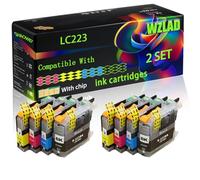 LC223 Compatible for Brother ink cartridges with Chip DCP-J4120DW DCP-J562DW MFC-J4420DW MFC-J4620DW MFC-J4625DW Printers (2 Set)