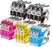 LC223 Ink Cartridges Compatible with Brother LC221 LC223 for Brother MFC-J4420DW MFC-J5320DW MFC-J4620DW MFC-J5625DW MFC-J480DW MFC-J4625DW DCP-J562DW DCP-J4120DW MFC-J5620DW 15Pack