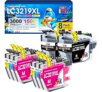 LC3219XL Replacement for Brother LC3219XL LC3217 Ink Cartridges mfc-j5330dw | lc3219xl ink cartridges multipack Compatible with Brother MFC-J5330DW J5335DW J5730DW J5930DW J6530DW J6930DW J6935DW 8 Pack