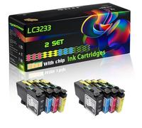 LC3233 Compatible for Brother Ink Cartridges with Chip DCP-J1100dw DCP-J1300DW MFC-J1100dw Printers (2 Set)