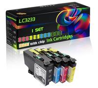 LC3233 Compatible for Brother Ink Cartridges with Chip DCP-J1100dw DCP-J1300DW MFC-J1100dw Printers (1 Set)