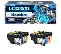 LC3235XL Ink Cartridges Compatible for Brother DCP-J1100DW MFC-J1300DW Printers, With Chip Large Capacity 6000 Pages (2 Set)