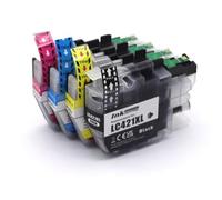LC421XL Ink Cartridges for Brother LC-421XL LC421XL LC421 Inkjet Cartridges Multipack for Brother DCP-J1050DW DCP-J1140DW MFC-J1010DW Printer, 4 Pack