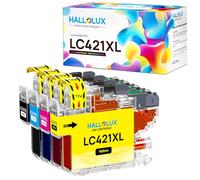 LC421XL LC-421XLVAL Ink Cartridges Value Pack for Brother LC421 LC-421XL Multipack Cartridges for Brother DCP-J1050DW DCP-J1140DW MFC-J1010DW (LC421XL Black, LC421XL Cyan, LC421XL Magenta, LC421XL