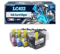 LC422 Ink Cartridges Compatible for Brother MFC-J5340DW MFC-J5345DW MFC-J5740DW MFC-J6540DW MFC-J6940DW Printers, With Chip Large Capacity 650 Pages (1 Set)