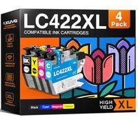 LC422XL Ink Cartridges Replacement for Brother LC-422 LC-422XL LC-422XLVAL Ink Cartridges Multipack Compatible with Brother MFC-J5340DW MFC-J5345DW MFC-J5740DW MFC-J6540DW MFC-J6940DW (4-Pack)