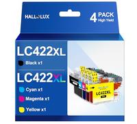 LC422XL LC-422XLVAL Ink Cartridges Value Pack Replacement for Brother LC422 LC-422XL LC422XLVAL Compatible for Brother MFC-J5340DW MFC-J5345DW MFC-J5740DW MFC-J6540DW MFC-J6940DW (Pack of 4)