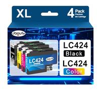 LC424 Ink Cartridges Multipack Compatible for Brother LC 424 LC-424VAL LC424 XL Replacement for Brother DCP-J1200W DCP J1200W DCP-J1200WE DCP J1200WE Printer Inkjet Cartridges