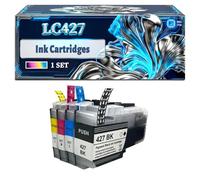 LC427 Ink Cartridges Compatible for Brother MFC-15955DW MFC-16959DW MFC-J6955DW MFC-16957DW Printers, With Chip Large Capacity 3000 Pages (1 Set)