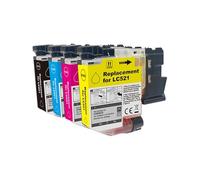 LC521 Ink Cartridges for Brother Printer Inkjet Cartridges for DCP-J1260W DCP-J1310DW DCP-J1313DW DCP-J1360DW DCP-J1460DW Printer, 4 Pack