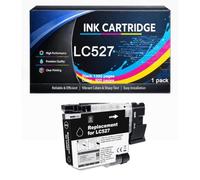 LC527 Ink Cartridge Compatible for Brother LC 527 LC527 | High Yield Work with MFC-J4350DW MFC-J4550DW MFC-J6760DW MFC-J6960DW Printers,Black-1pack